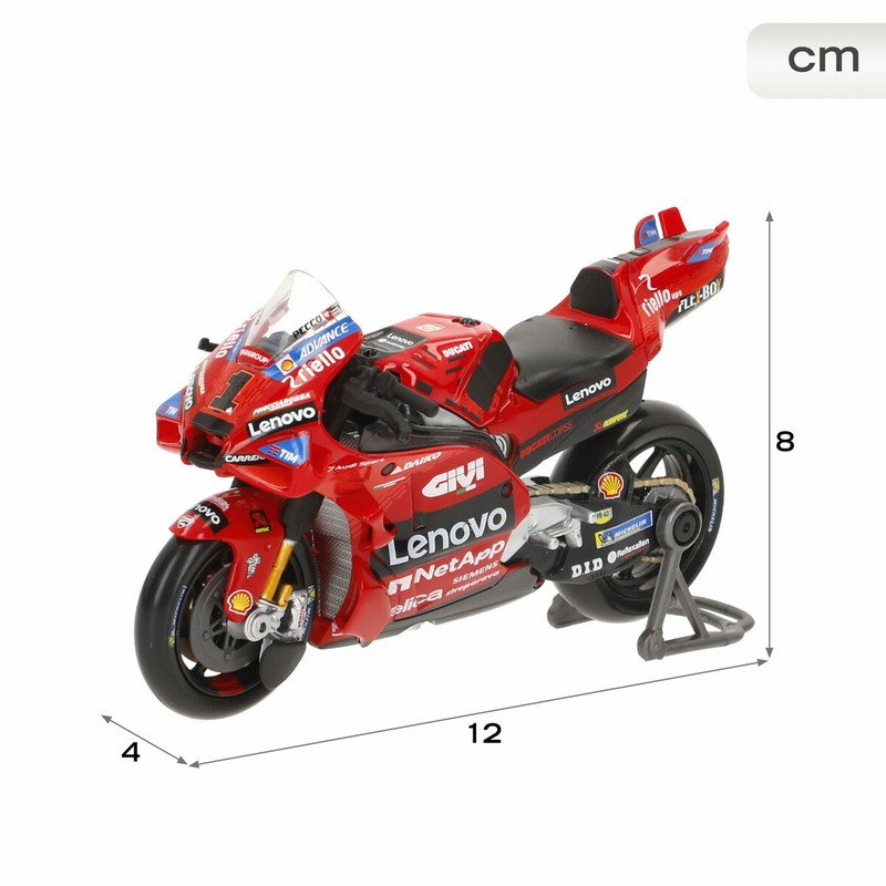 Motocicleta Maisto Ducati: juguete construcción motricidad fina para niños