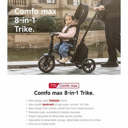 Triciclo infantil plegable Ociotrends negro para niños 2