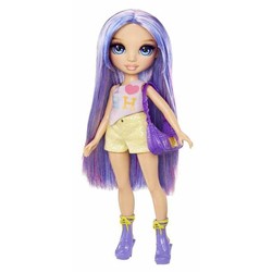 Muñeca Rainbow High Violet, juguete fashion para niñas.