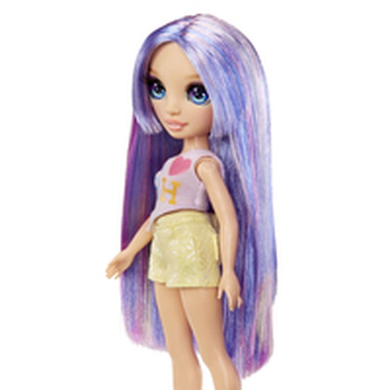 Regalo para niñas 4 años: Muñeca Violet con pelo largo.