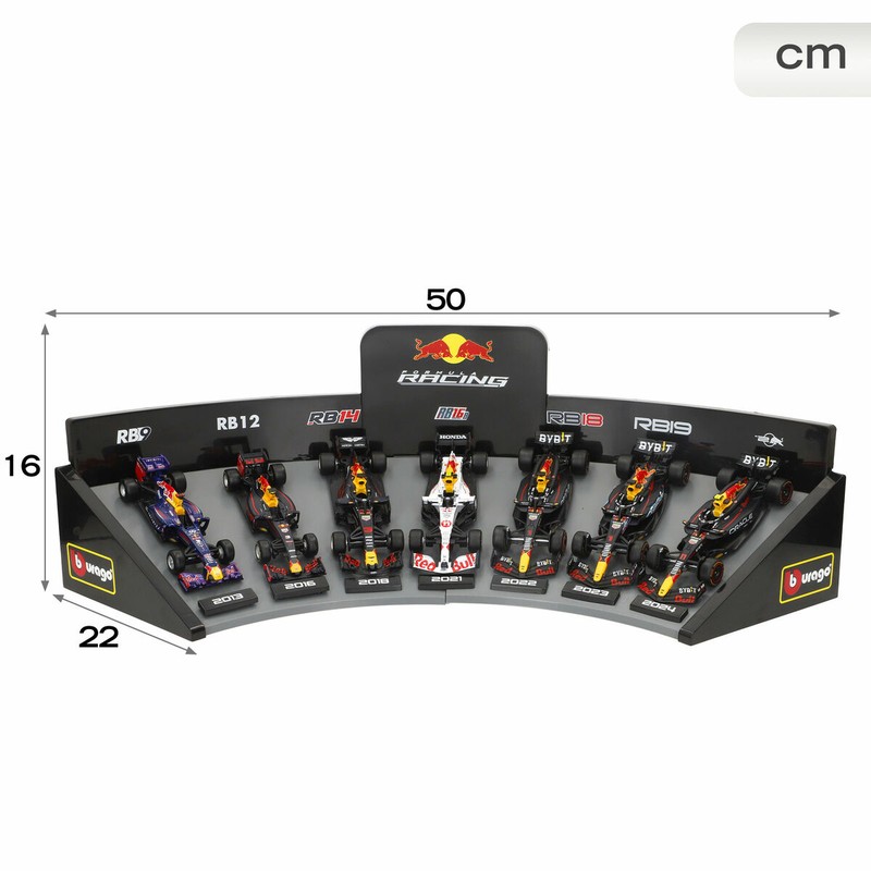 Set de 4 coches Red Bull para recrear carreras emocionantes