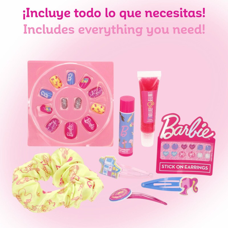 Set de belleza para niñas Barbie, ideal para jugar