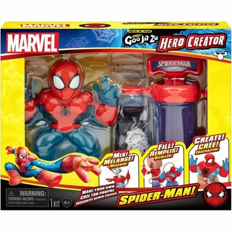 Héroes Goo Jit Zu Marvel Spiderman en acción