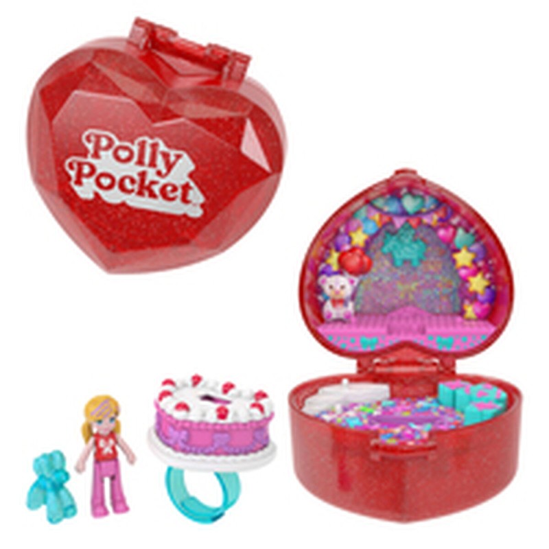 Embalaje del Playset Polly Pocket con información del juguete