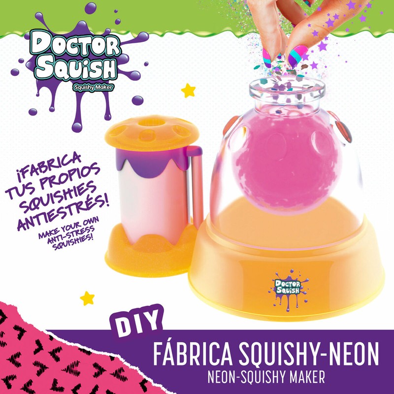 Proceso de inflado y relleno de squishies Doctor Squish