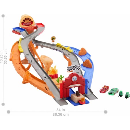 Embalaje de la Pista de Carreras Cars Disney Pixar