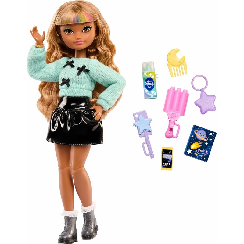 Muñeca Barbie con vestido desmontable y colores vivos