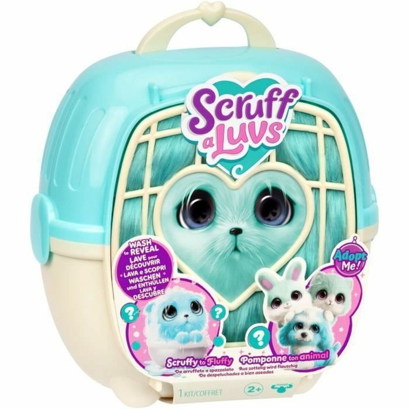 Muñeco de peluche resistente para niños, color azul