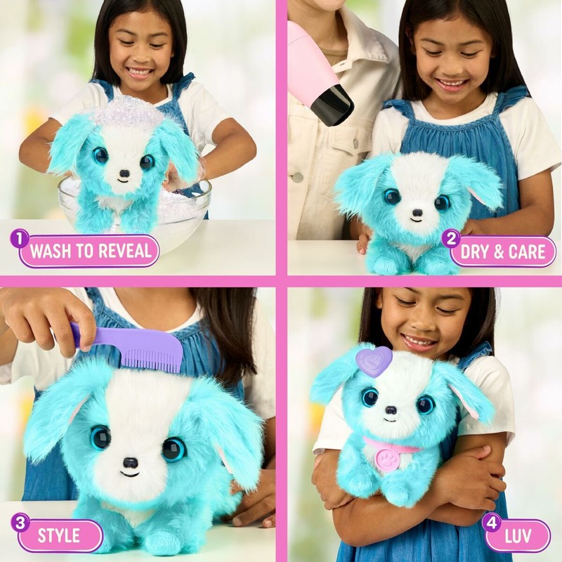 Peluche Scruff Blue lavable, fácil de mantener limpio