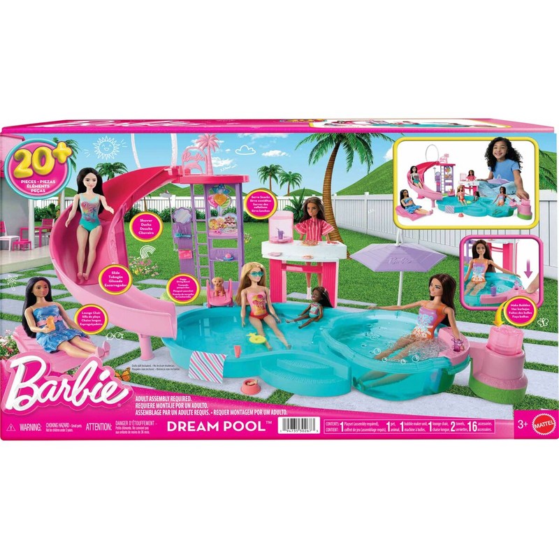 Piscina de muñecas grande, perfecta para el juego imaginativo.