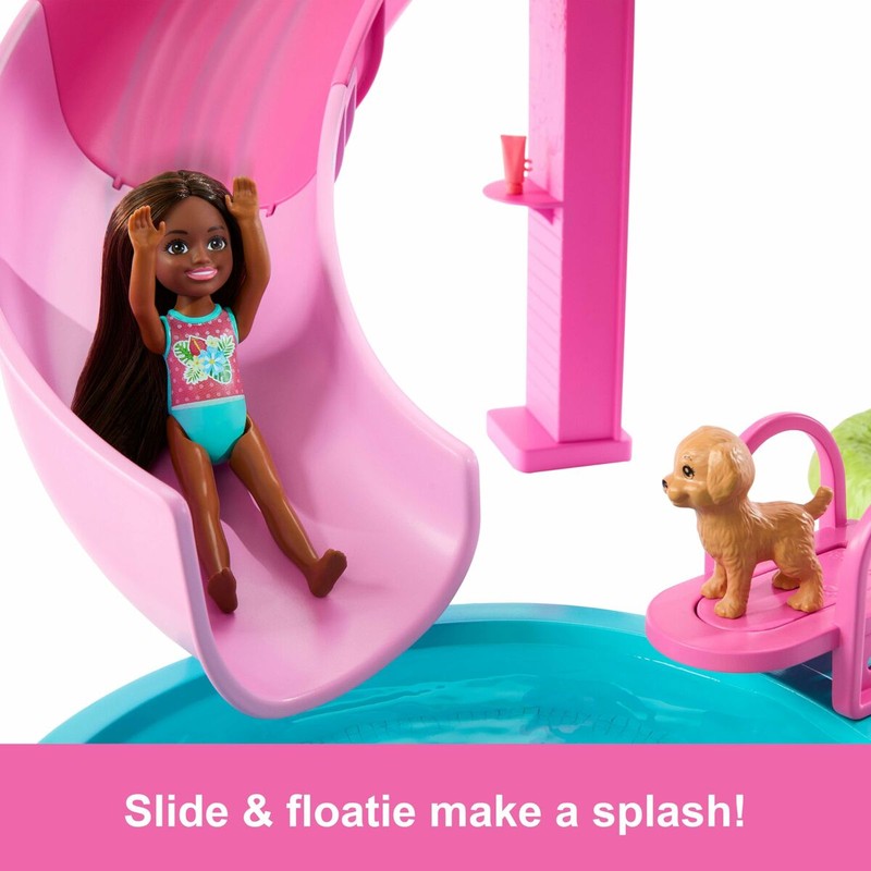 Escenario de juego Barbie: diversión veraniega garantizada.