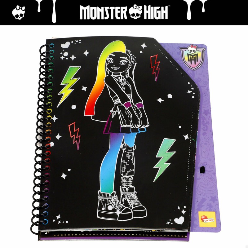 kit manualidades infantil Monster High scratch art
