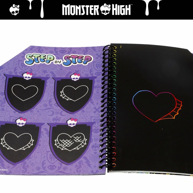 set dibujo artístico para niños con personajes Monster High