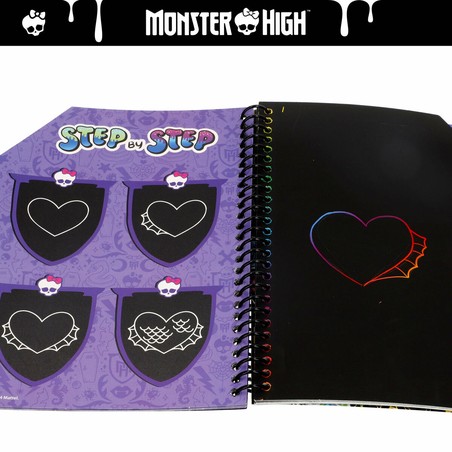 set dibujo artístico para niños con personajes Monster High