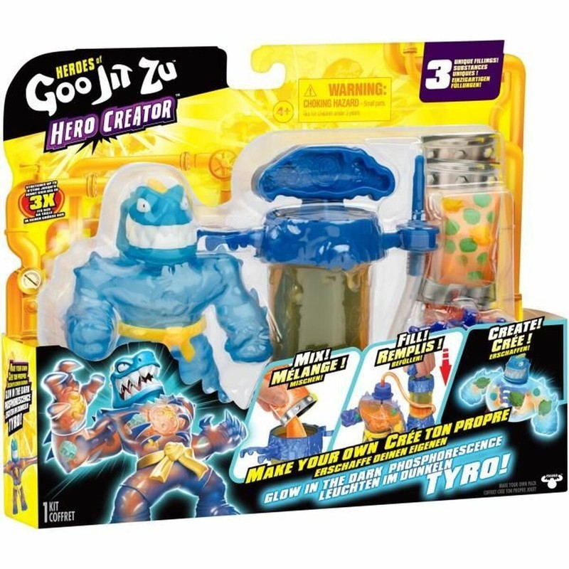 Figura acción Goo Jit Zu Tyro estirándose con poder de rayos X