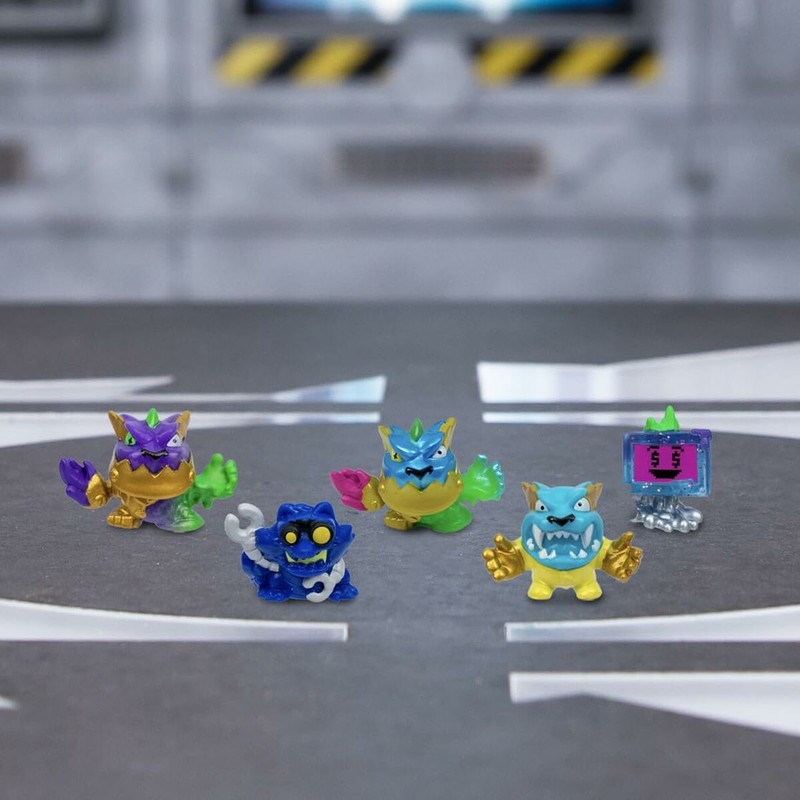 Set de personajes MrBeast Lab Swarms en juego interactivo