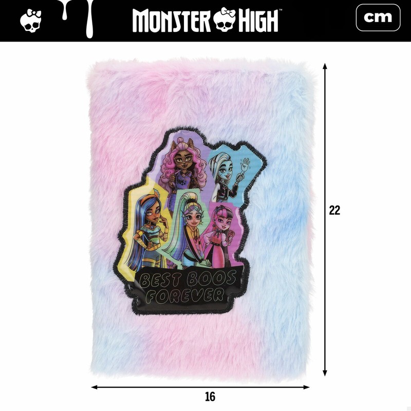 Accesorios del set de dibujo Monster High: lápiz, pegatinas y clips decorativos