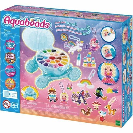 Juego de manualidades niños Aquabeads creando figuras