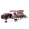 Juguetes construcción niños Schleich: camioneta y remolque ecuestre