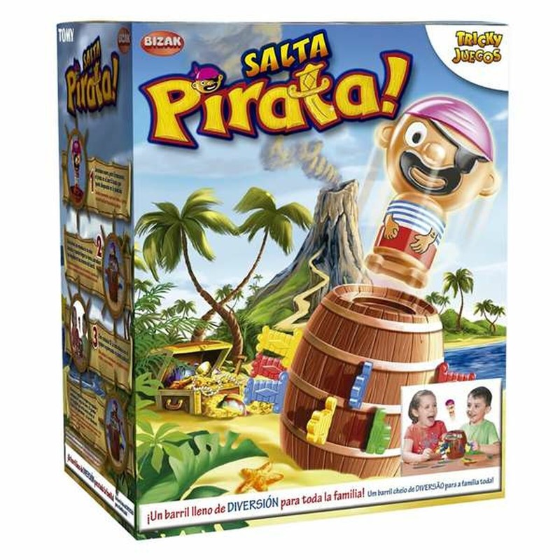 Juguetes construcción niños: Salta Pirata Bizak, juego de habilidad clásico