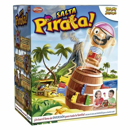 Juguetes construcción niños: Salta Pirata Bizak, juego de habilidad clásico