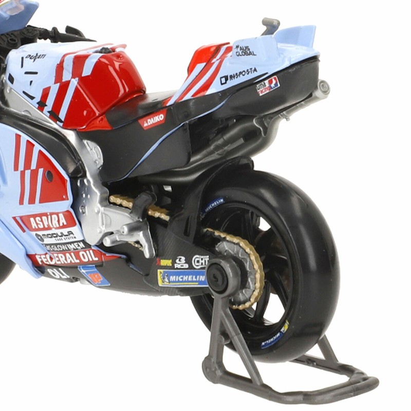 Réplica Ducati Gresini 2024 a escala 1:18, un set construcción educativo