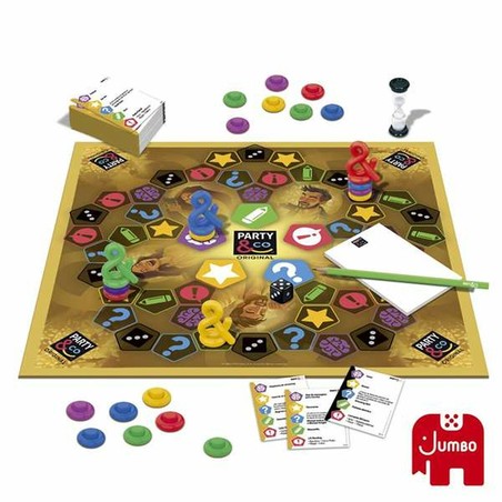 Detalle de las pruebas del juego de mesa educativo Party & Co. Rush