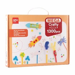 Juego de manualidades niños Apli, set creativo multicolor para aprender