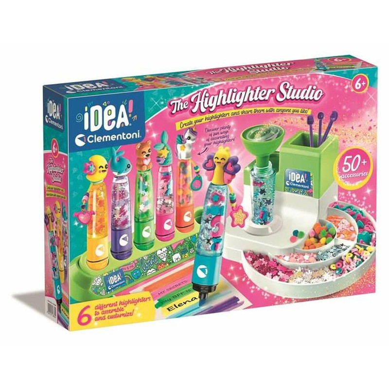 Manualidades Niños Set Dibujo Clementoni para Crear Subrayadores