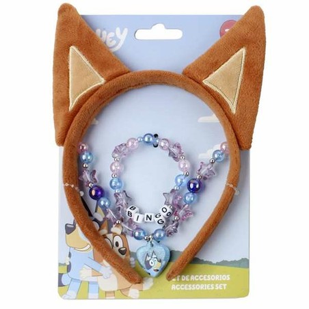 Detalle pulsera collar diadema infantil Bluey