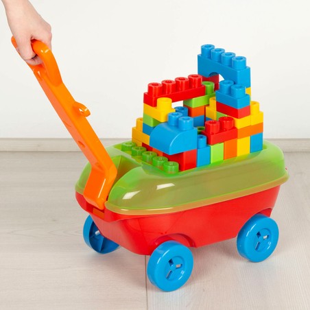 Piezas grandes para motricidad fina en juego de construcción