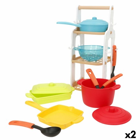 Juguete cocina infantil PlayGo con accesorios y estantería