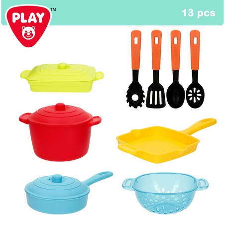 Set cocina niños PlayGo con ollas y utensilios de juguete