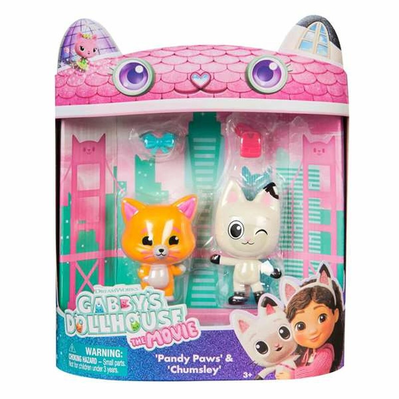 Escenas de Gabby's Dollhouse con figuras de colores