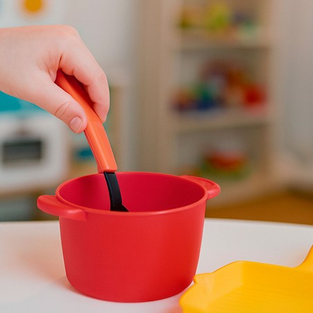 Accesorios cocina juguete PlayGo: sartén, colador y cubiertos