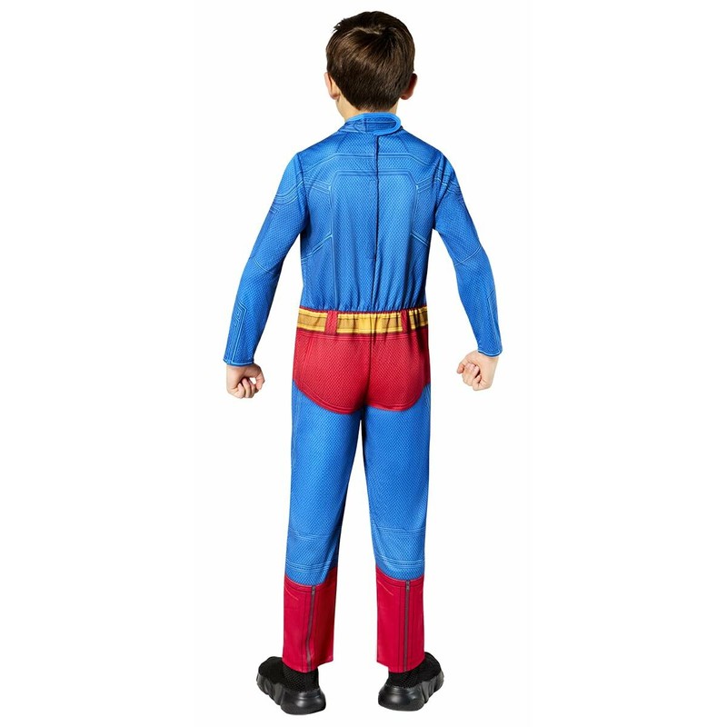 Accesorios disfraz Superman: escudo y colores vibrantes