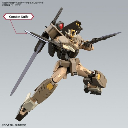 Modelo articulado plástico Bandai, ideal para poses dinámicas