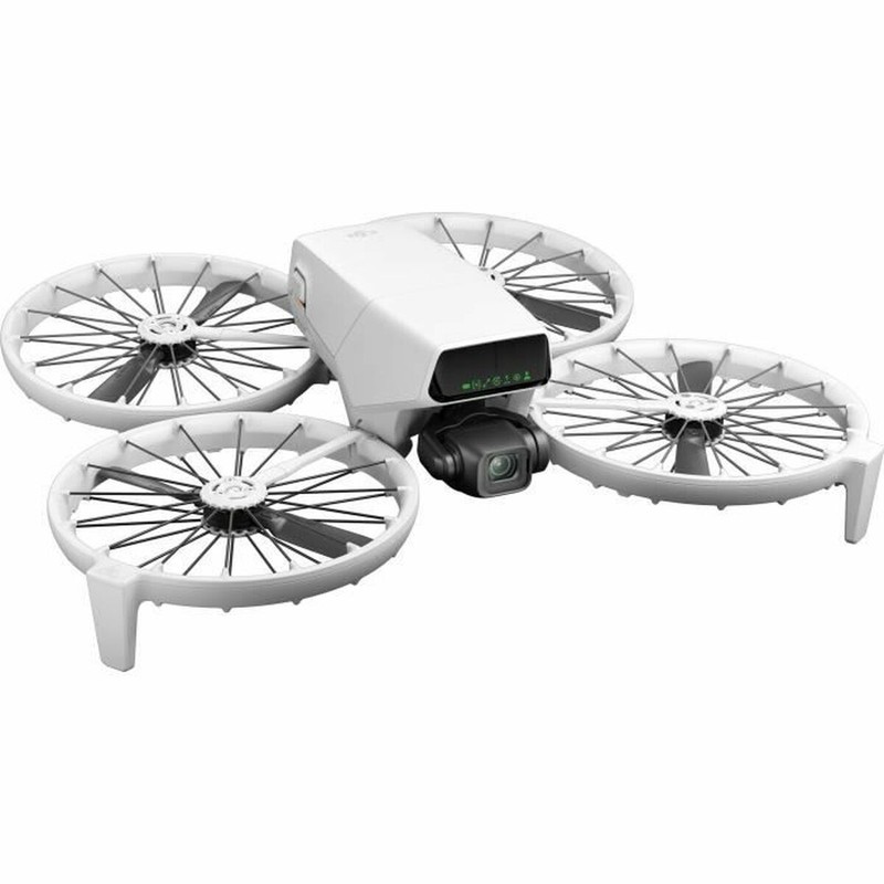 Dron DJI Flip (GL) gris, ideal para sobrevolar un garaje coches juguete