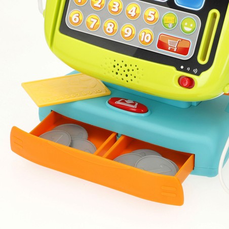 Niños jugando con caja registradora con accesorios Winfun