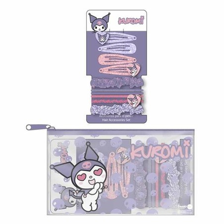 Pinzas pelo infantil moradas divertidas