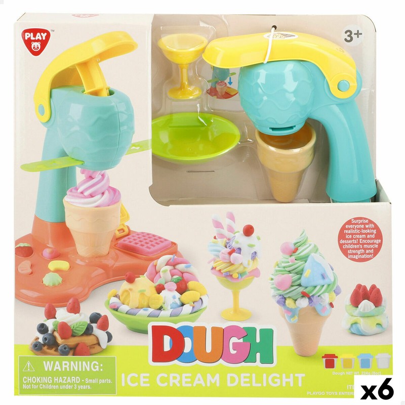 Juego de manualidades niños PlayGo con máquina de helados.