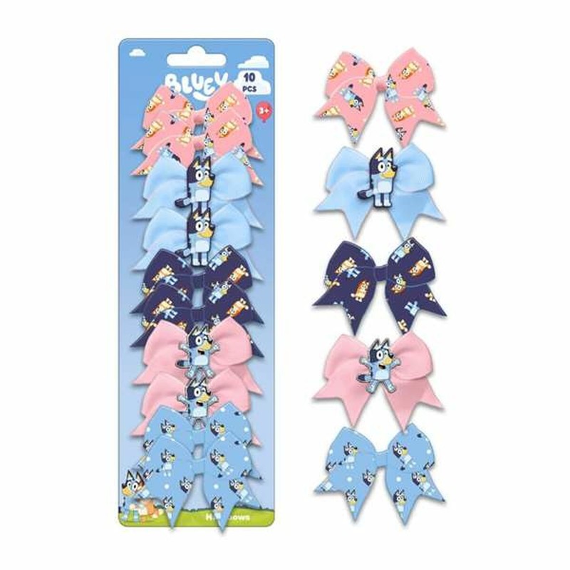 Horquillas y gomas de pelo Bluey, set de peinado infantil completo