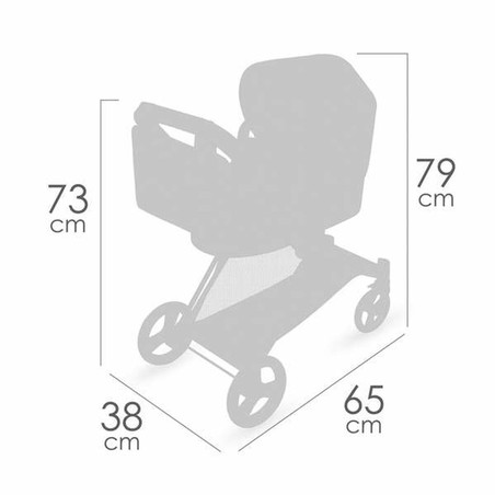 Muñeca Decuevas plegable de 50 cm, fácil de guardar y transportar