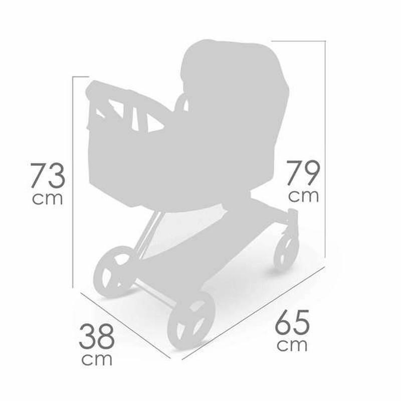 Muñeca grande de 50 cm, perfecta para abrazar y cuidar.
