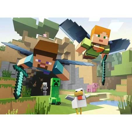 bloques construcción infantiles minecraft 200 piezas