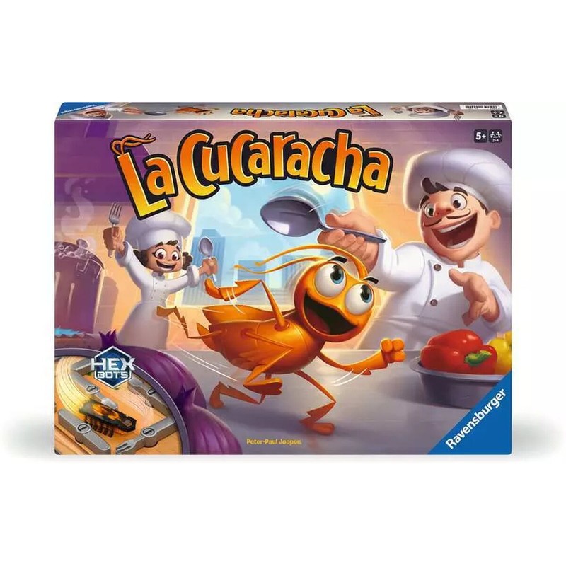 Niños concentrados en la estrategia del juego de mesa La Cucaracha, desarrollando habilidades de rapidez y lógica.