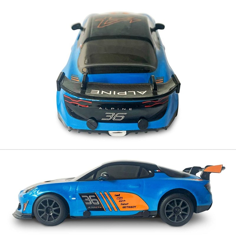 Alpine A110 GT4 juguete, perfecto para pista de coches