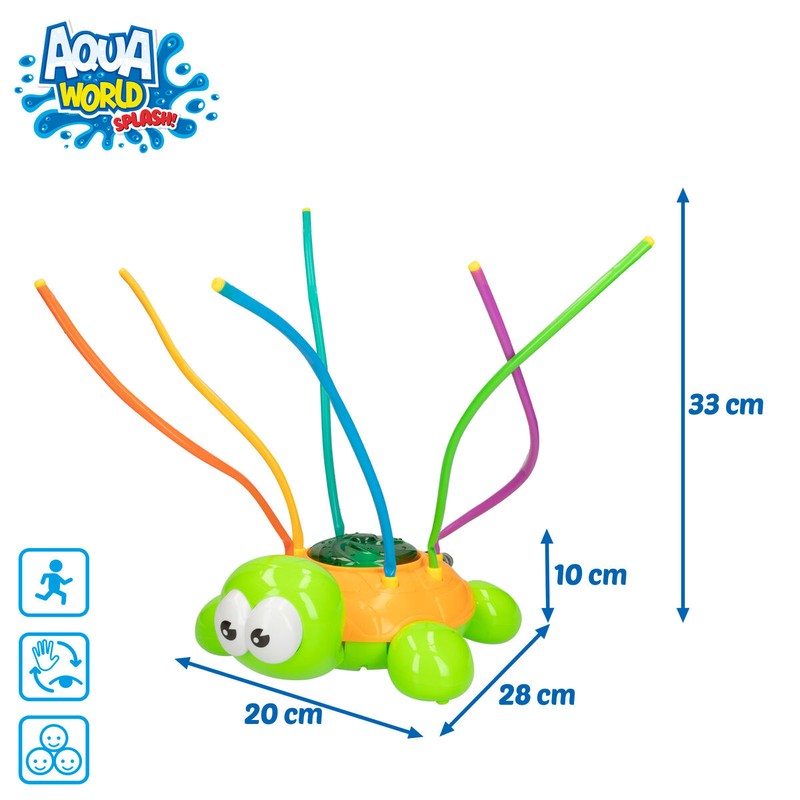 Aspersor agua forma tortuga para exterior