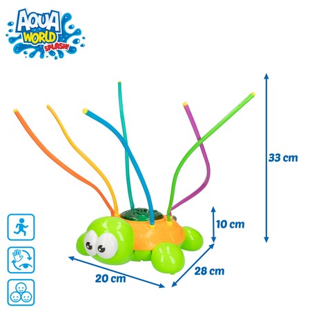 Aspersor agua forma tortuga para exterior