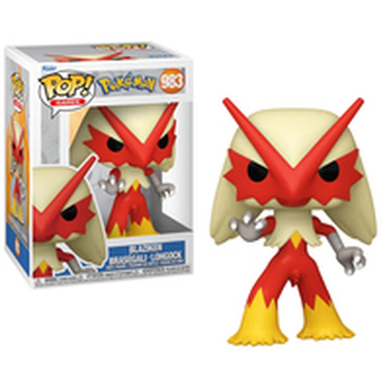 Funko Pop Blaziken con otros personajes Pokémon